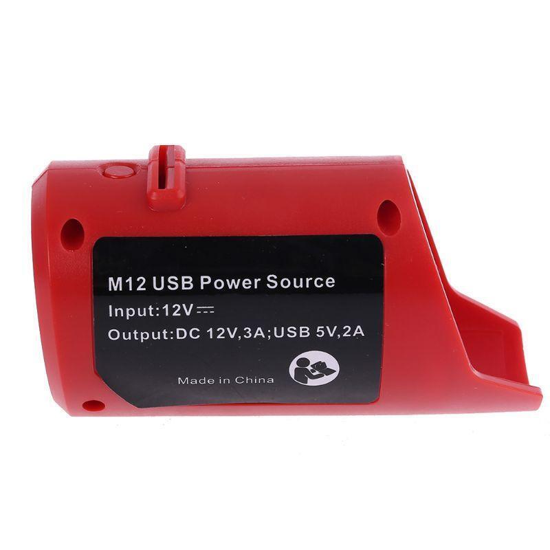 Replacement USB DC12V M12 Charger For Milwaukee 49-24-2310 48-59-1201 Lithium