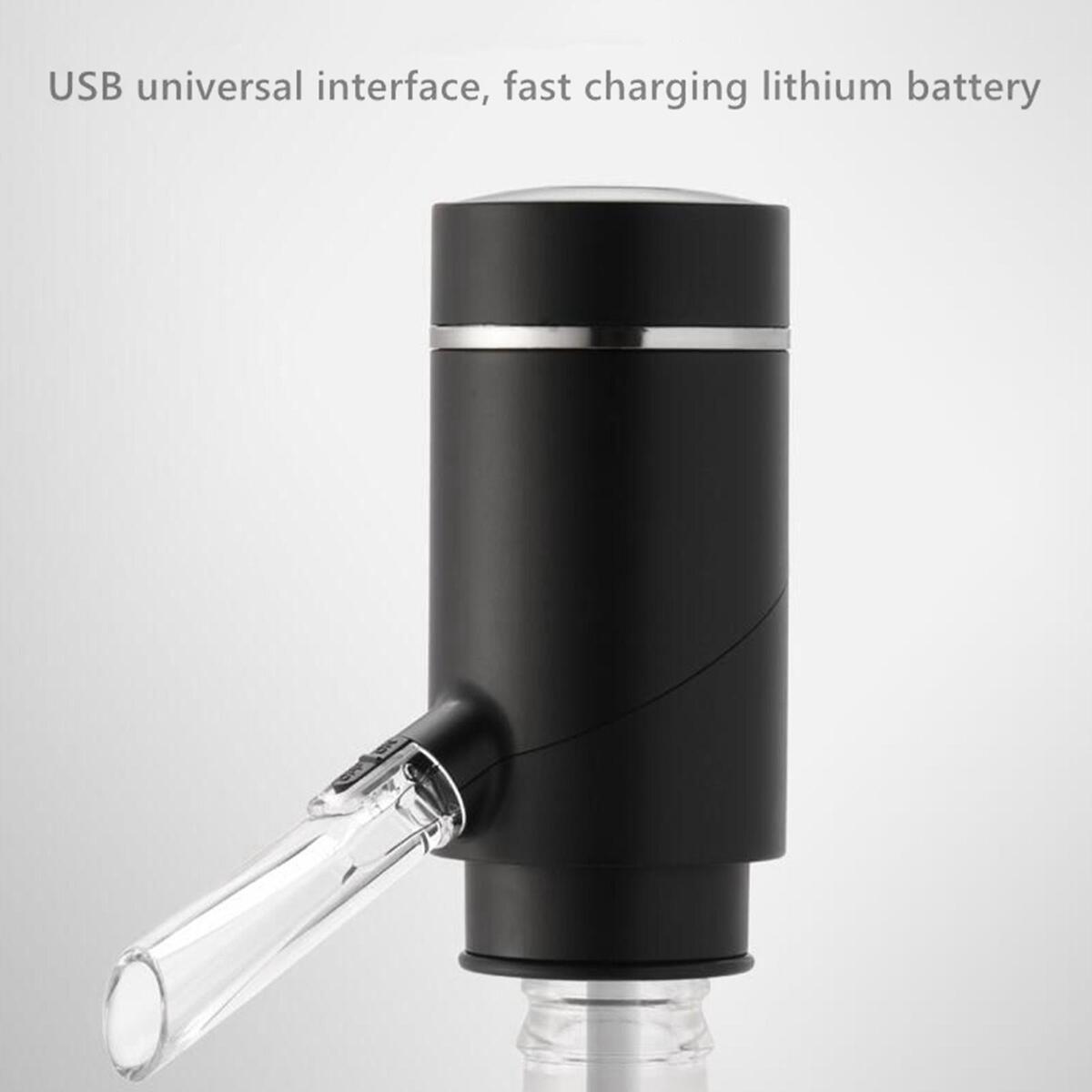 Portable Electric Wine Aerator Wine Dispenser Rechargeable for Home Travel