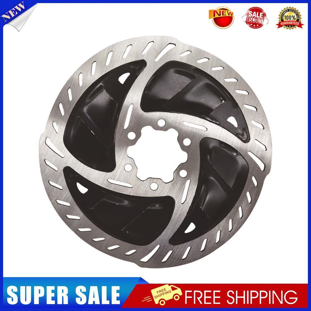 MTB Road Bike Radiator Cooling Fins Disc Brake Rotors with Bolts (Black)