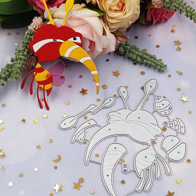 Bumble Bee Metal Cutting Dies Stencil DIY Scrapbooking Album Paper Card Template