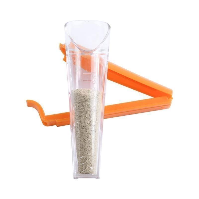 Yeast Measuring Cup with Sealing Clip Yeast Measure Scale Spoon Baking Tools