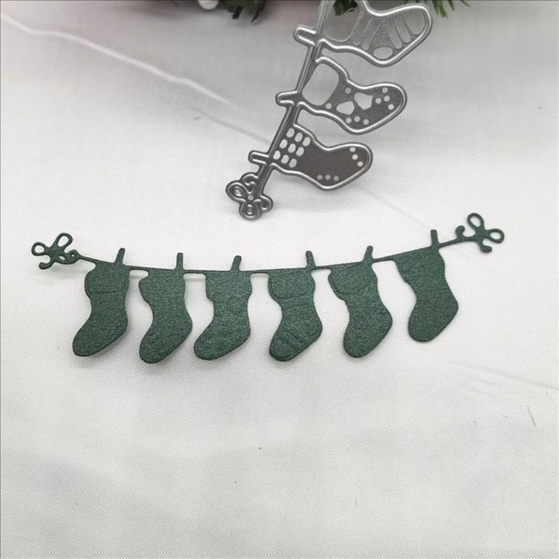 Christmas Sock Metal Cutting Dies Stencils Crafts Cards Cutting Die Cut