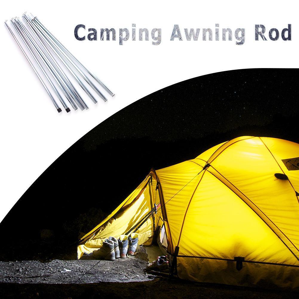 Outdoor Tent Pole Camping Awning Rod Stand Extending Iron Frame Canopy Rod