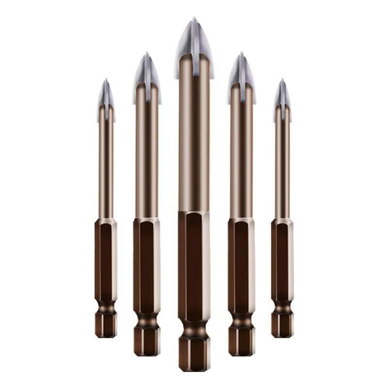 5 Pcs Anti-Crack Tile Drilling Tool Set for Drilling Wood Stainless Steel