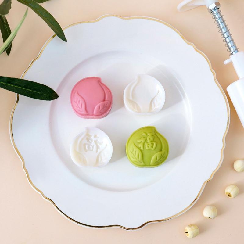30g Mooncake Stamps Hand Pressure Gadgets Plastic Material Baking Accessories