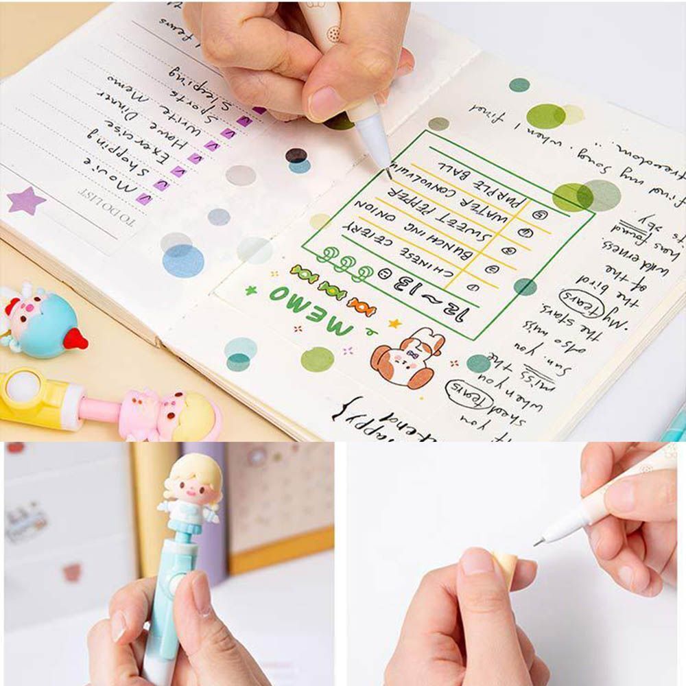 Supplies Stationery Signature Gel Pens Black Ink Rotating pen Cartoon Pencils