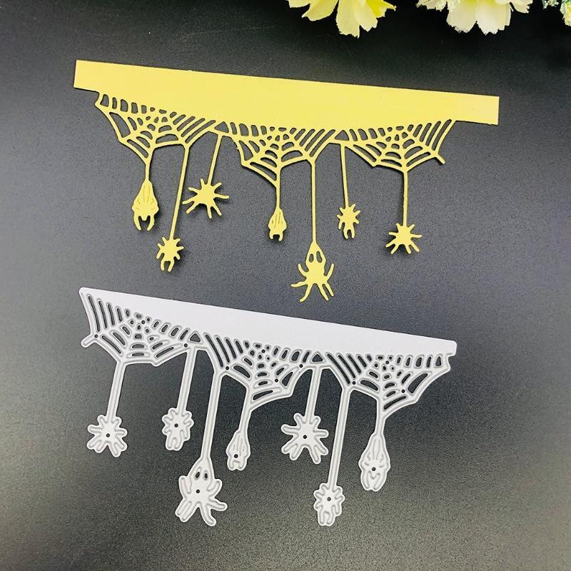 Halloween Spider Web Metal Cutting Dies Stencil DIY Scrapbooking Album Template