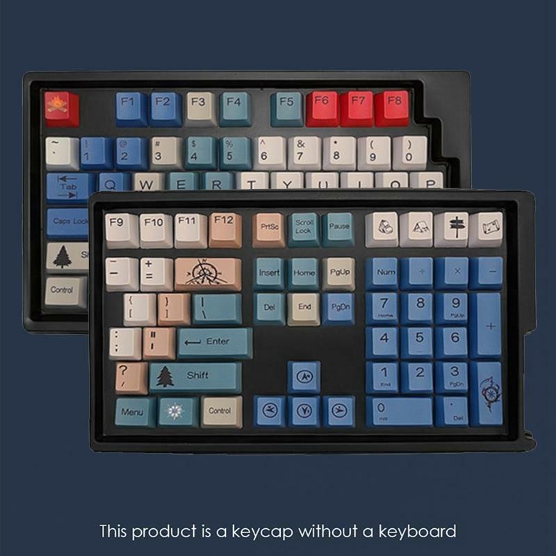 108Keys/set PBT 5 Sides Dye Sublimation OEM Key Caps Light-proof for MX Switch