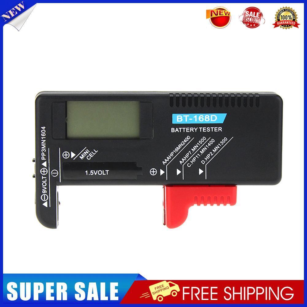 BT168D Smart LCD Digital Batteries Tester Electronic Measure Checker for 9V