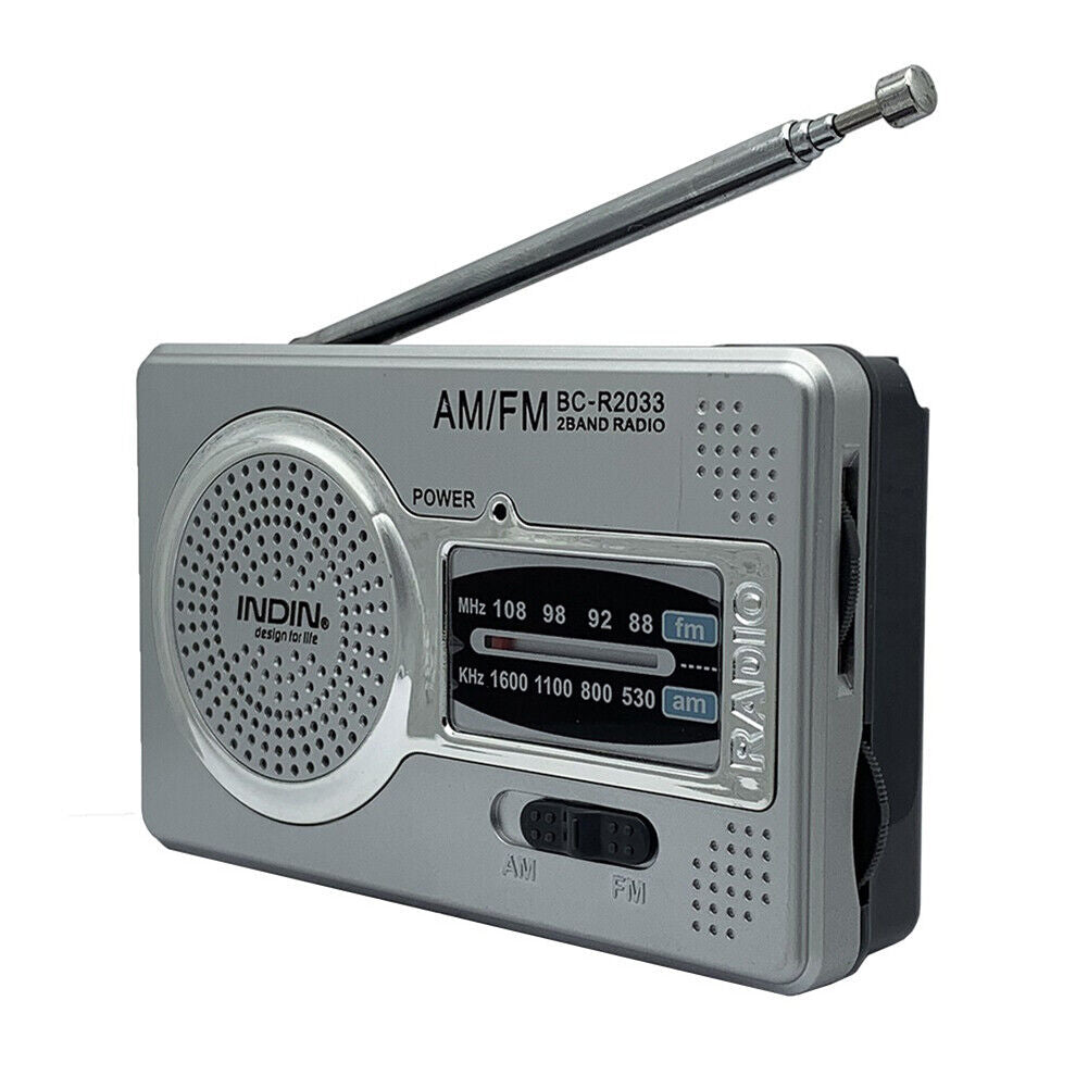 Mini Portable Light Radio Outdoor Emergency AM FM Dual Band with Antenna