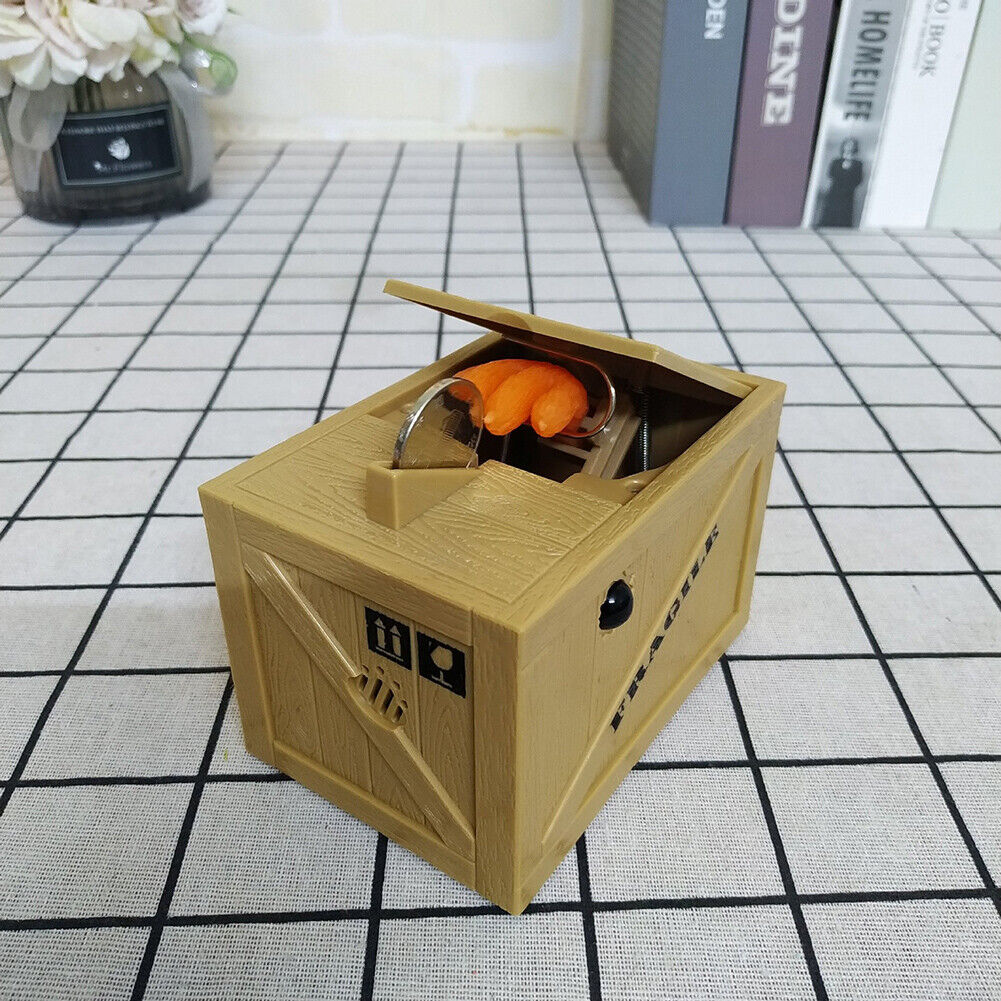 Hand Coin Box Steal Money Automated Thief Piggy Bank Electronic Saving Box
