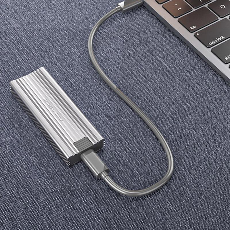 M.2 USB C NVMe PCIe Adapter Hard Drive Enclosure for 2242/2260/2280 M2 NVMe Sata