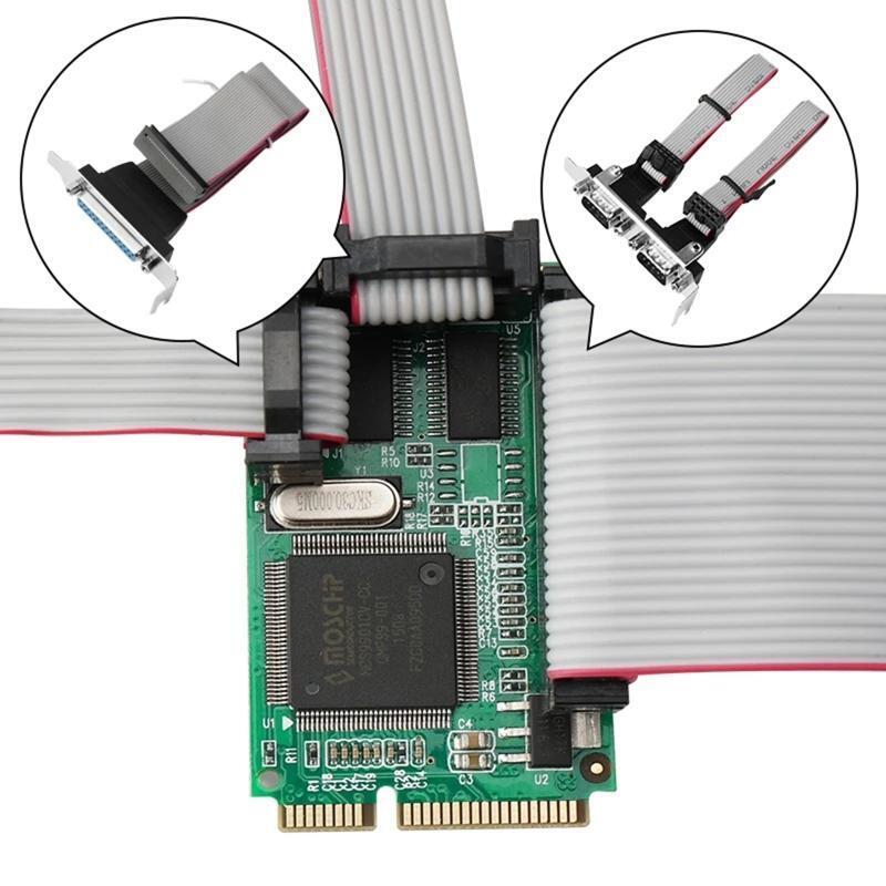 PCI Express PCIE to RS232 Serial Adapter Mini PCI-E to DB9 DB25 1 to 3 Expansion