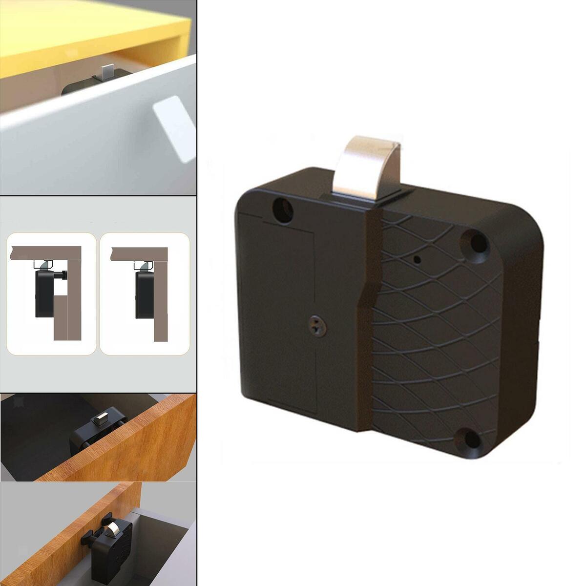 Hidden Electronic Induction Lock Anti Theft DIY Lock IC Card Sensor Set Hardware