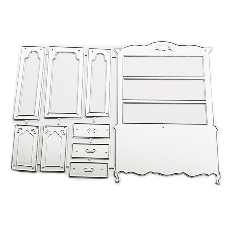 Cabinet Metal Cutting Dies Stencil DIY Scrapbooking Album Paper Card Template