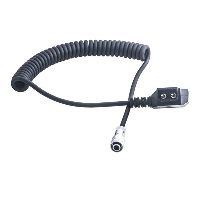 D-tap Spring Power Cable to Weipu SF6 2-pin Female Plug Coiled Cord for BMPCC 4K