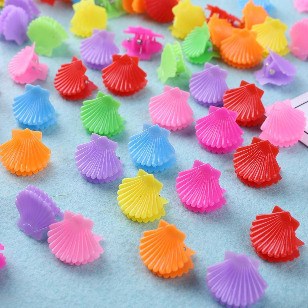 100pcs Multicolor Baby Hair Clip Cartoon Mini Hair Claw Lovely Hairpins (1)