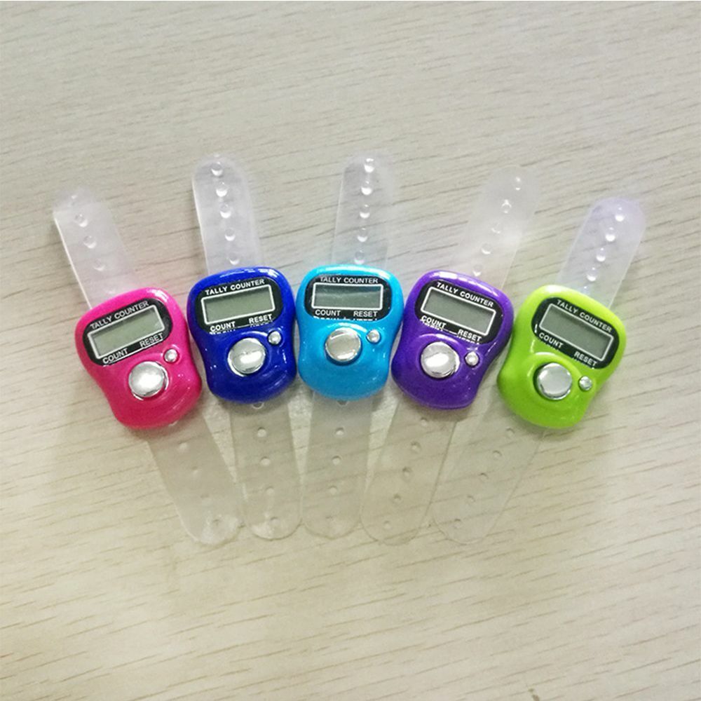 Hand Held Coun Mini LCD Digital Tally Counter Stitch Marker Finger Counter