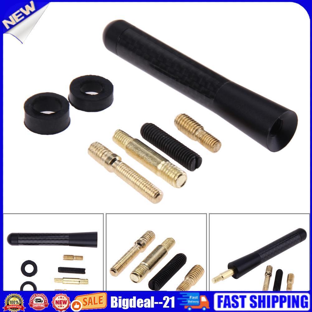 8cm Mini Universal Carbon Fiber FM Short Antenna Aerials For Ford Focus 2 3