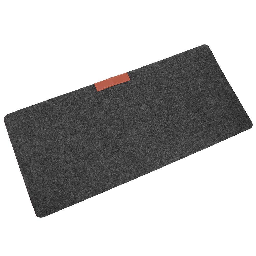Office Computer Desk Table Keyboard Mouse Pad Felt Laptop Mat (Grey)