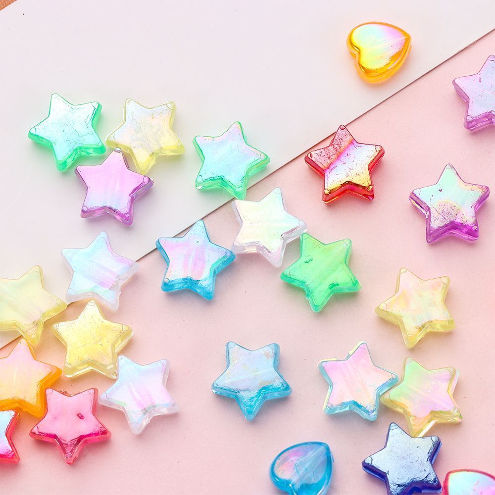 Star Jewelry Making Acrylic Beads Bracelet Accessories Loose Spacer Beads