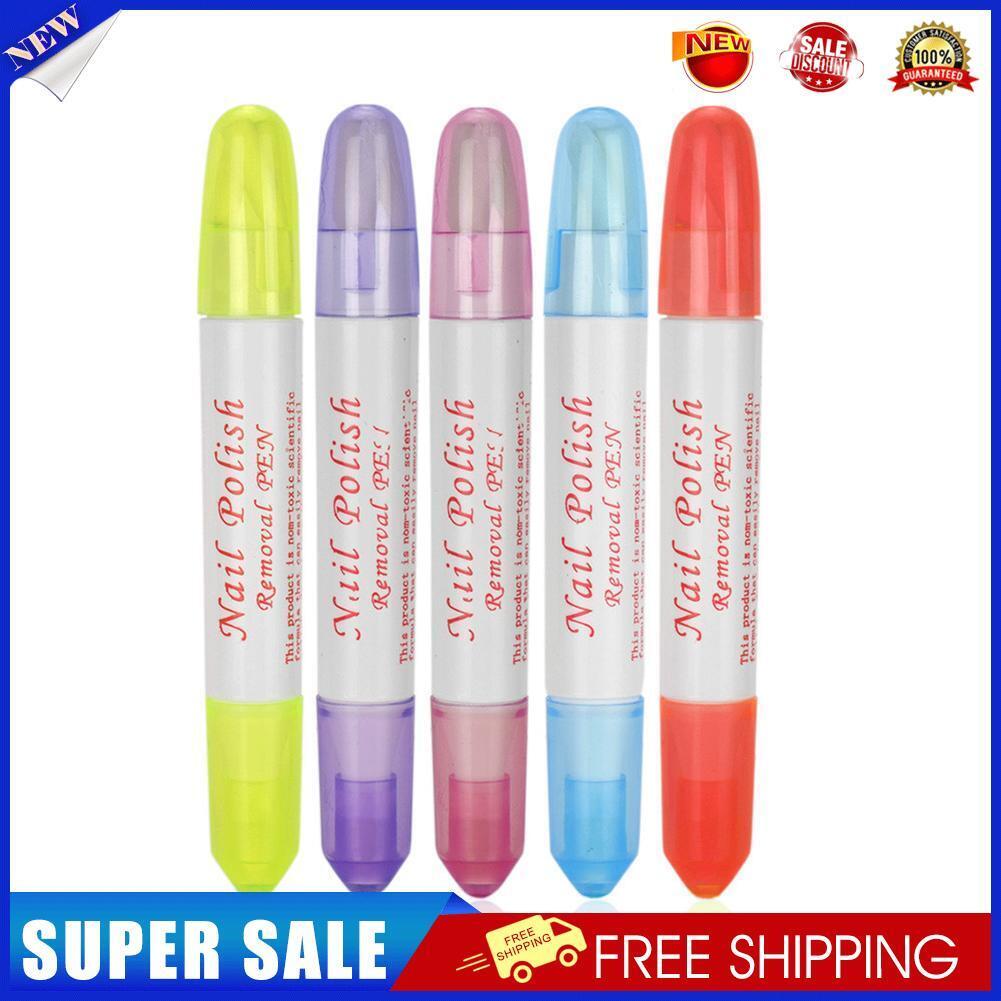 5pcs/set DIY Nail Polish Remover Pen Correction Removal Pens Manicure Tool