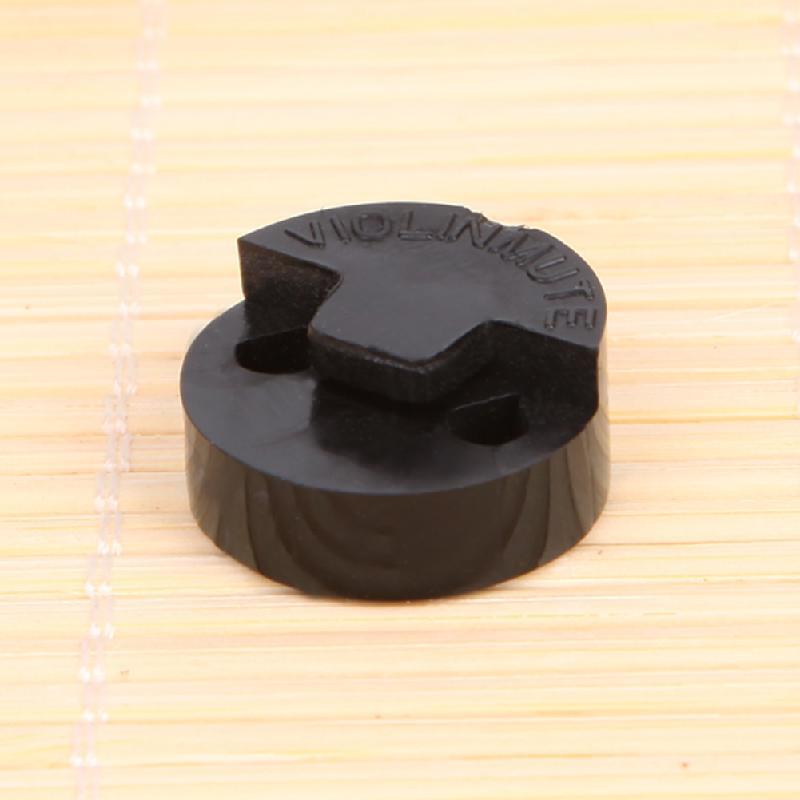 1Pc Acoustic Rubber Violin Mute Fiddle Silencer For Violin Sourdine Tools Black