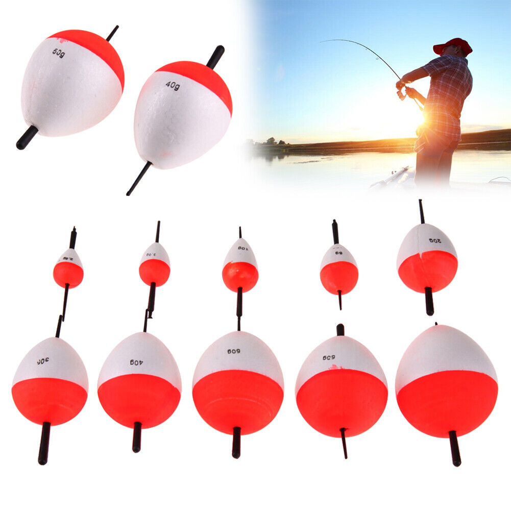 10pcs EPS Fishing  Sea Fish Float Set 2g-50g with Sticks Pesca Tackle