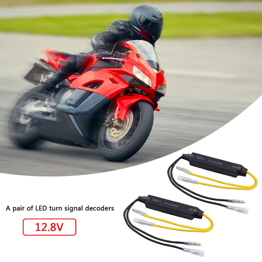 1 Pair Motorcycle Indicator Turn Signal Decoder LED Light Blinker Resistor