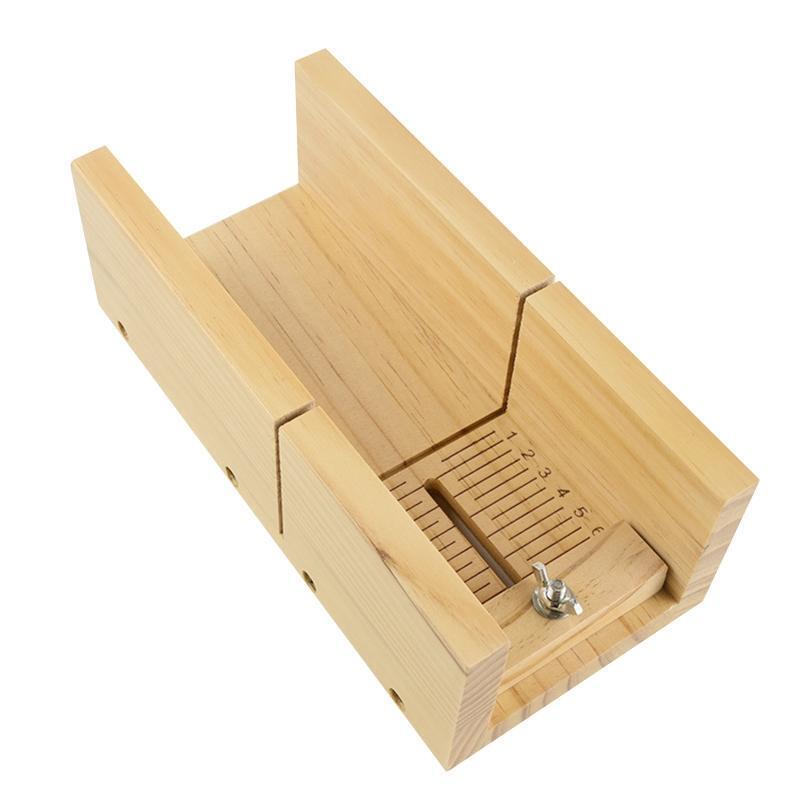 Multifunctional Wood Soap Cutter Mold Box DIY Handmade Soap Loaf Cutting Tools