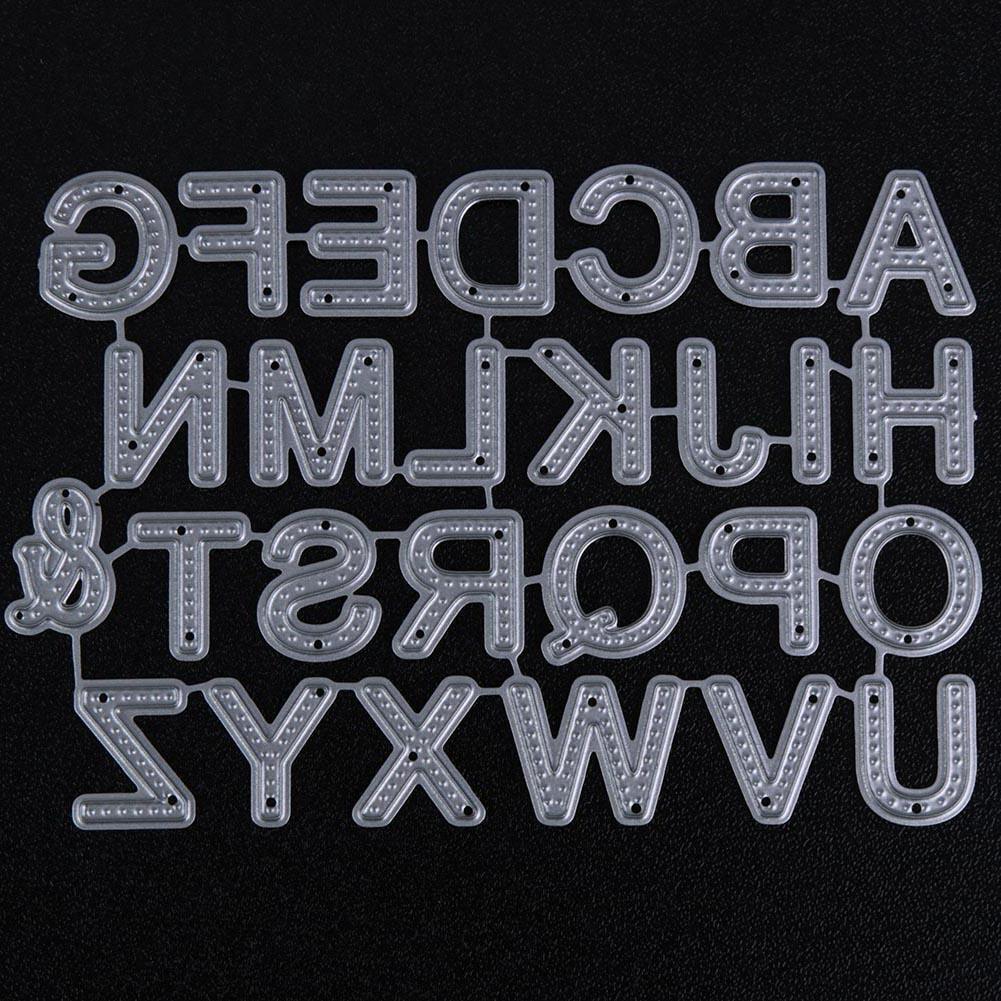 26pcs Carbon Steel Letters Cutting Dies Stencils For DIY Scrapbooking Photo