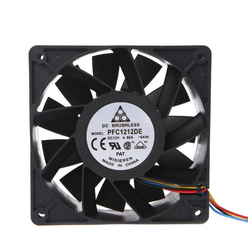 PFC1212DE 12cm Fan 12V 4.8A 4 Lines 4 Pin High Speed Server Power Cooling Fan