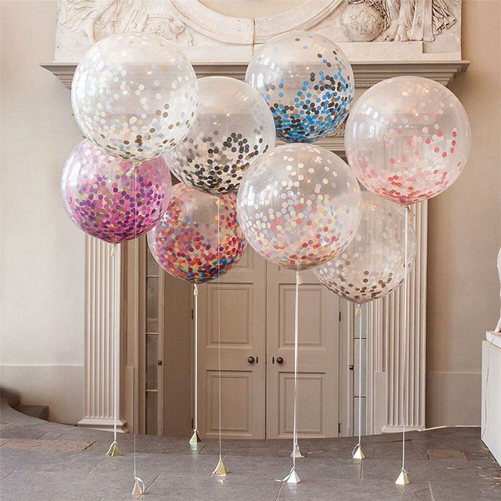 20PCS Colorful Confetti Balloon Birthday Wedding Party Decor Helium Balloons 12"