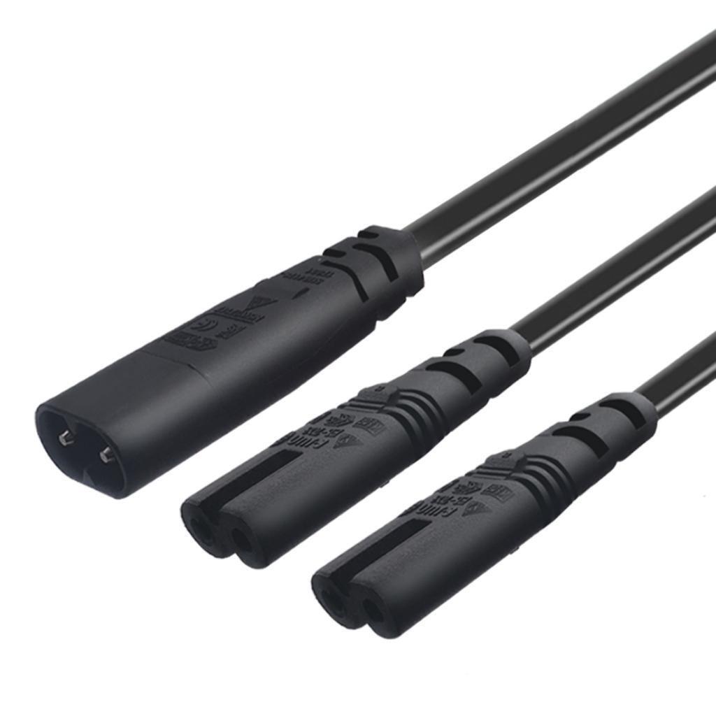 C8 Male to 2x C7 Female Power Convertor 30cm Replacement PDU Server Kit