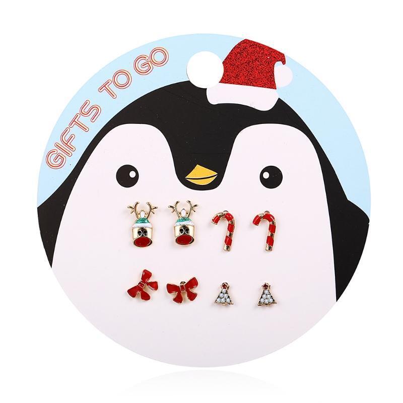 Hypoallergenic Christmas Ear Studs Holiday Birthday Jewelry Suitable for Girls