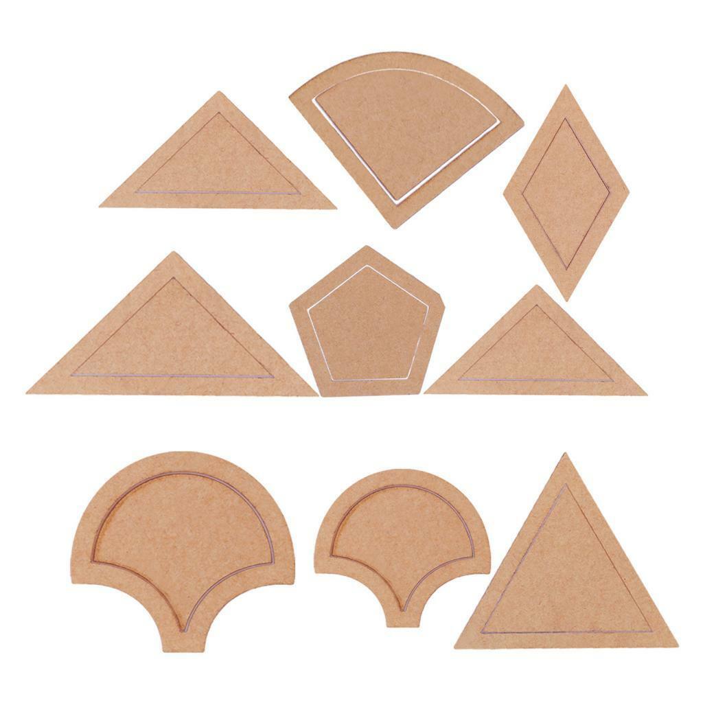 54pcs Acrylic Quilting Templates Sewing Stencils Patchwork Ruler Sewing Tool