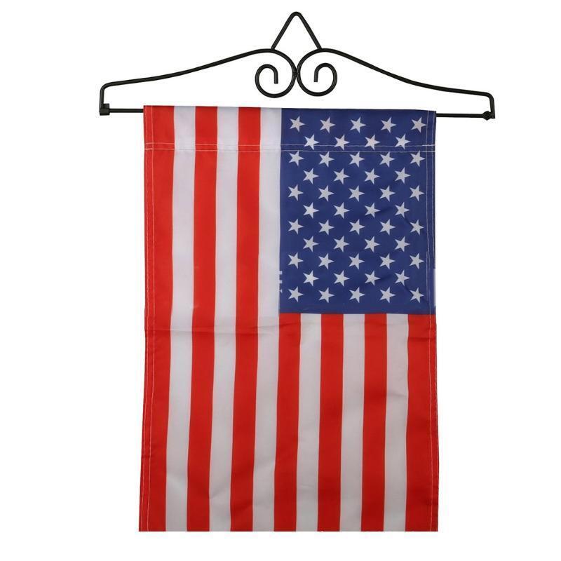 Horizontal Flags Wall Scroll Hanger Garden Stand Frame Durable Stainless Steel