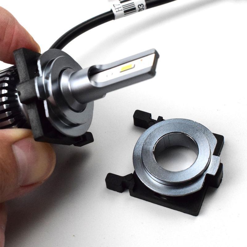 2Pcs Vehicle LED Headlight Bulb Holder Stand Sockets Base for Focus 2 Fiesta MK2