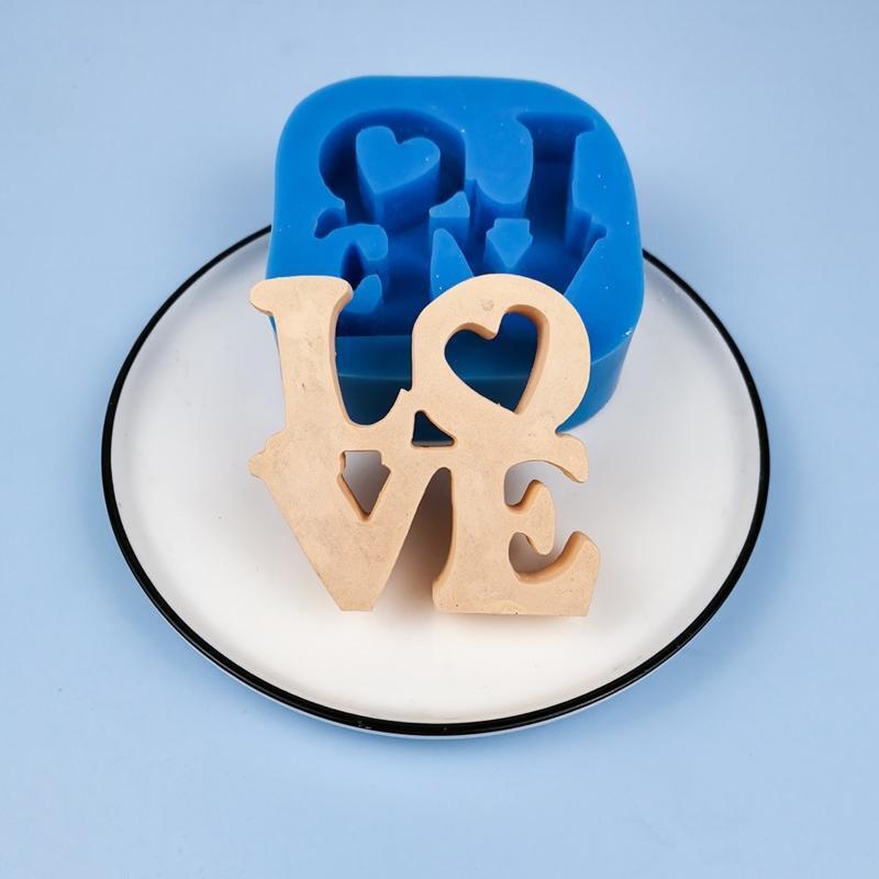 Love Heart Sign Letter Shape Silicone Mold for DIY Fondant Cake Chocolate Molds