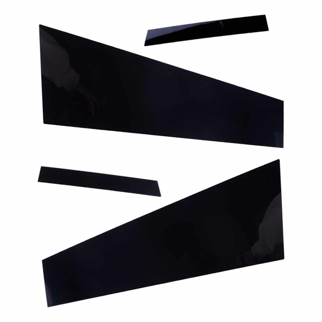 4pcs Black Pillar Posts Door Trim Fit For Mercedes Benz CLS C219 2006-2011