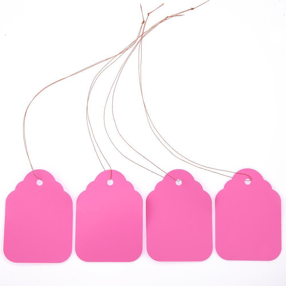 100pcs Waterproof Strip Line Gardening Labels Signs Plant Hanging Tags Gray