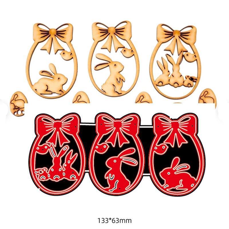 Bow Bunny Egg Metal Cutting Dies Stencil DIY Scrapbooking Album Paper Template
