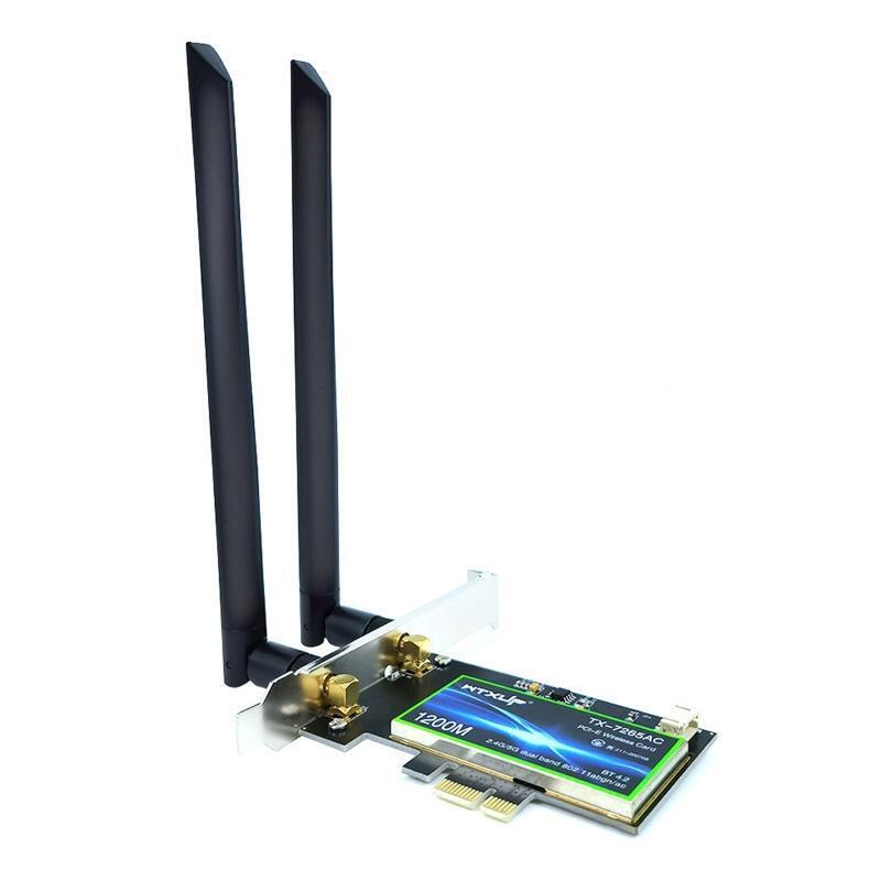Desktop 7265AC 802.11AC Dual Band 867Mbps PCIe Wifi Card Intel 7265NGW BT 4.2