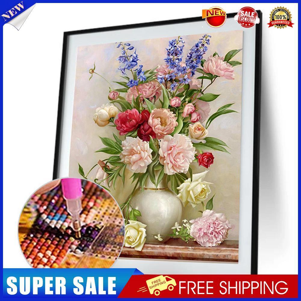 Charming Flowerpot 5D Diamond DIY Painting Craft Kit Home Decor