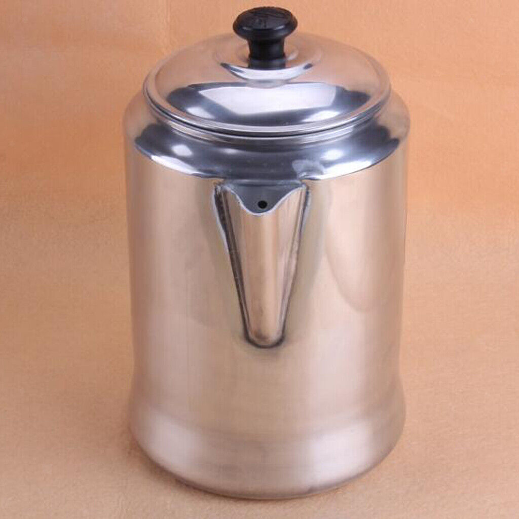 Aluminum Latte Coffee Percolator Pot  Tea Water Kettle Coffee Maker 3L