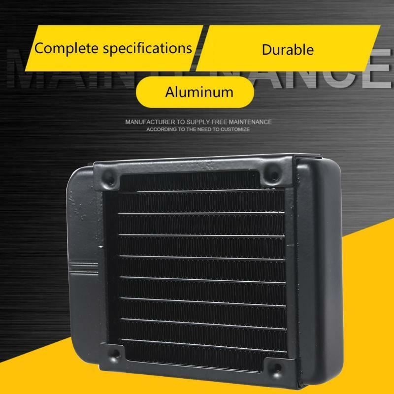 PC Aluminum Radiator Water Cooling 8 Tubes Heat Exchanger Fast Heat Dissipation