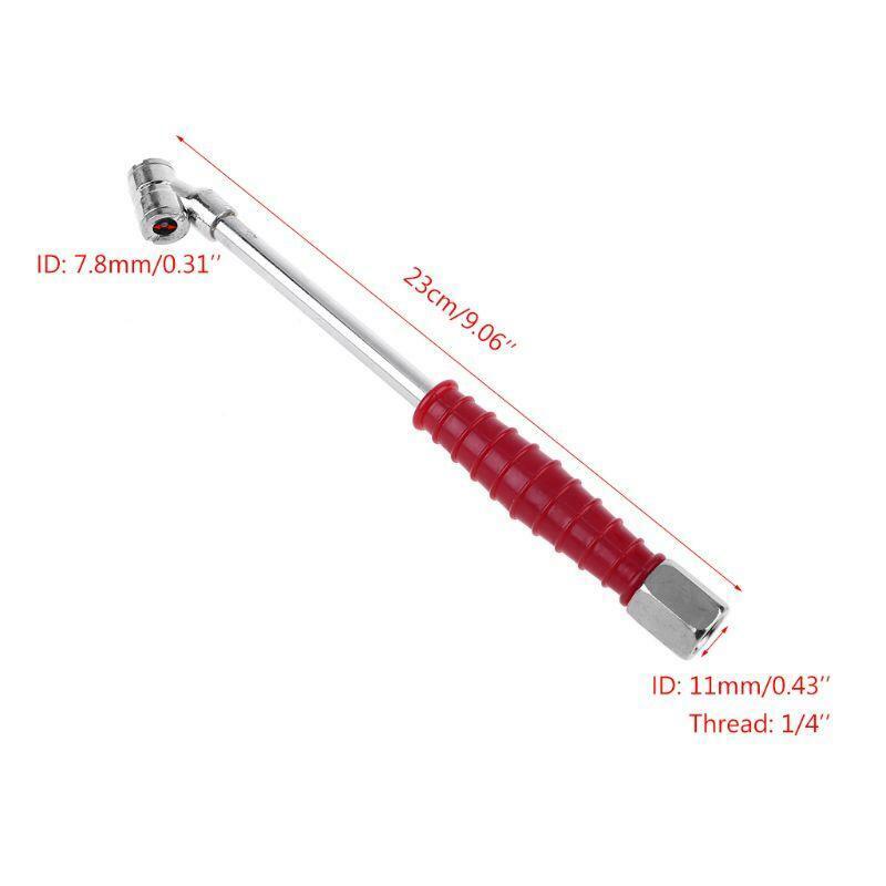 Dual Air Tire Chuck Head 1/4 Inch NPT w Handle for Car Tractor Truck RV Inflator