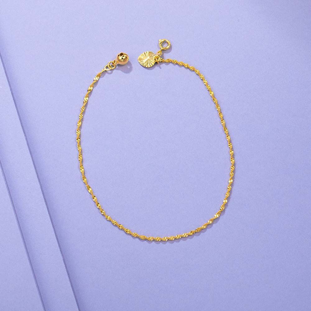 Bell Pendant Hollow Jewelry Love Heart Bracelet Necklace Anklet Thick Chain