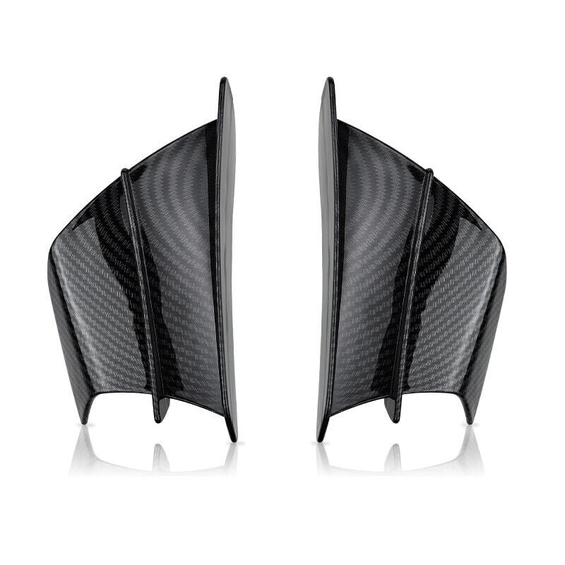 L+R Kohlefaser Motorrad Spoiler Aerodynamische Frontverkleidung Winglets Fin