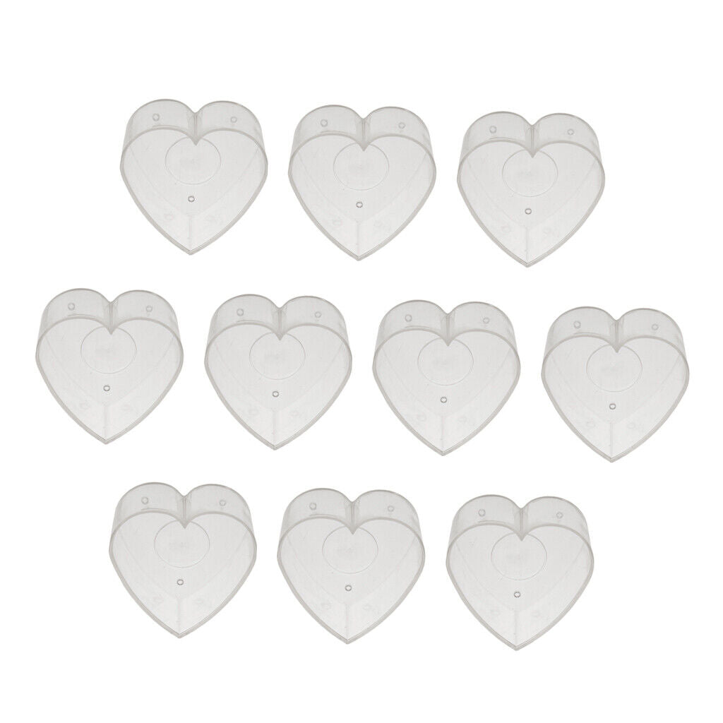 200pcs Pre-waxed Candle   and 20pcs Plastic Heart Tealight Empty Case Cup